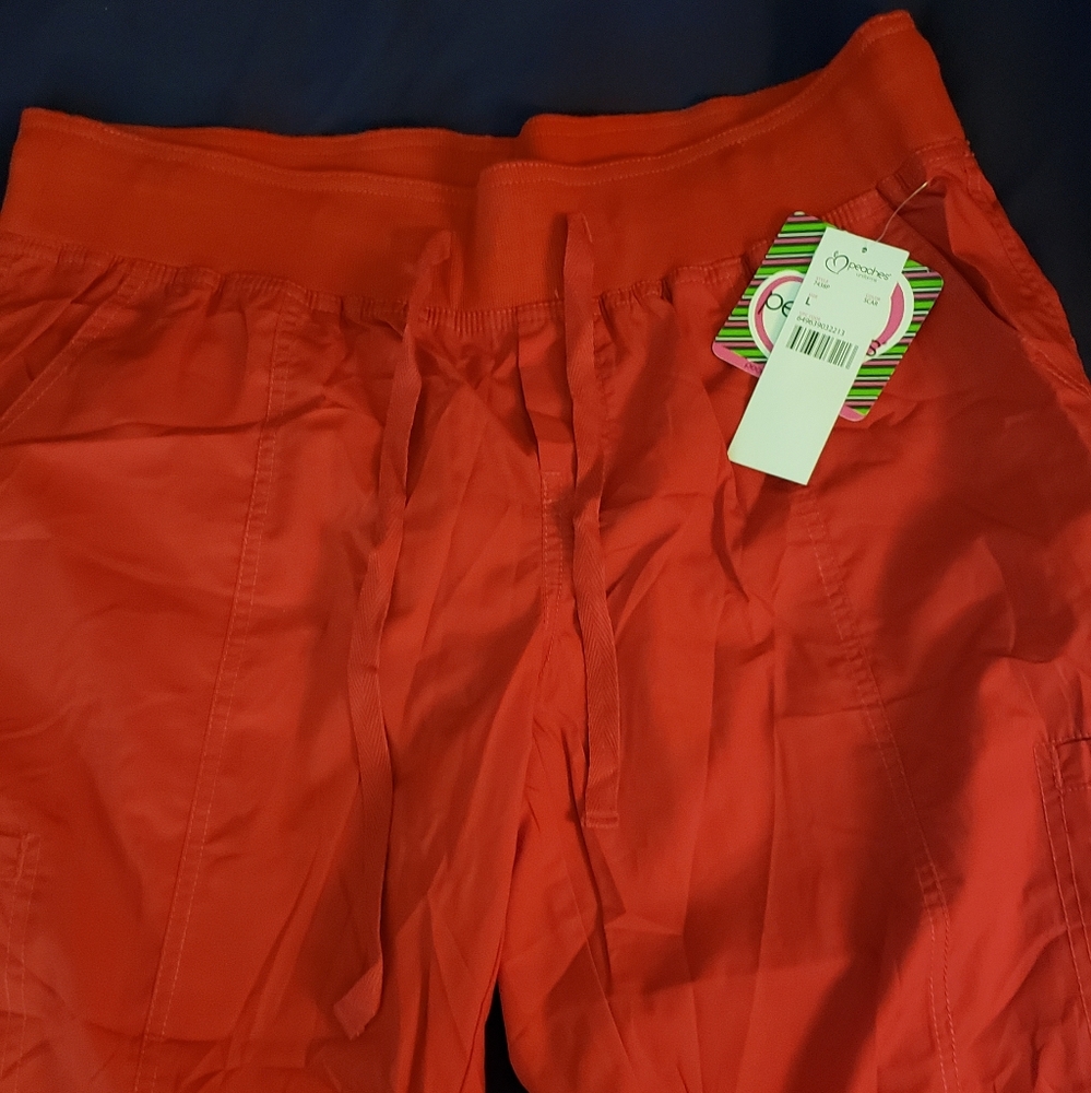 Womens Peaches cargo scrub pants